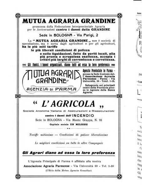 La riforma agraria rivista mensile illustrata delle organizzazioni agrarie parmensi