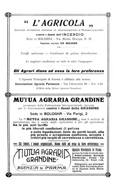 La riforma agraria rivista mensile illustrata delle organizzazioni agrarie parmensi