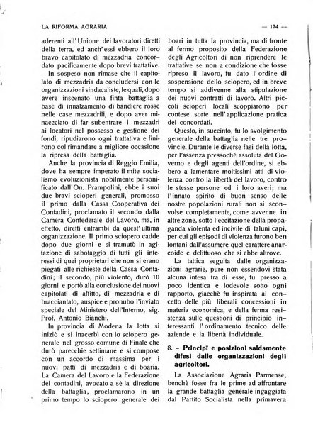 La riforma agraria rivista mensile illustrata delle organizzazioni agrarie parmensi