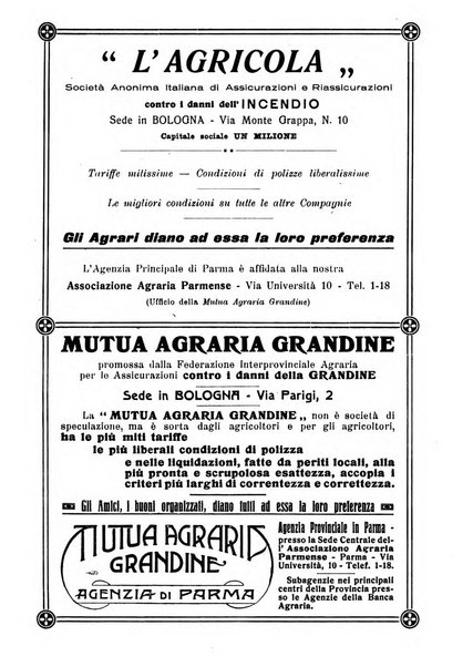 La riforma agraria rivista mensile illustrata delle organizzazioni agrarie parmensi