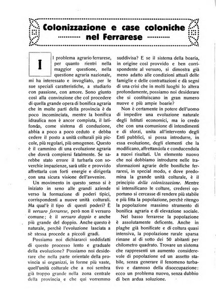 La riforma agraria rivista mensile illustrata delle organizzazioni agrarie parmensi