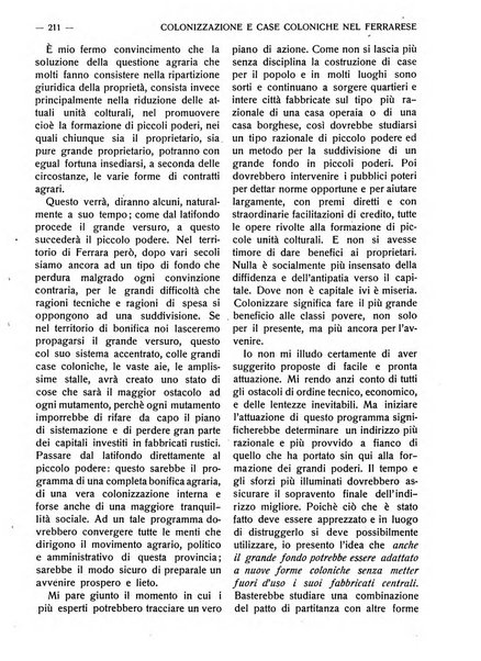 La riforma agraria rivista mensile illustrata delle organizzazioni agrarie parmensi