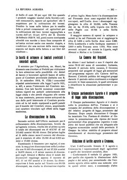 La riforma agraria rivista mensile illustrata delle organizzazioni agrarie parmensi