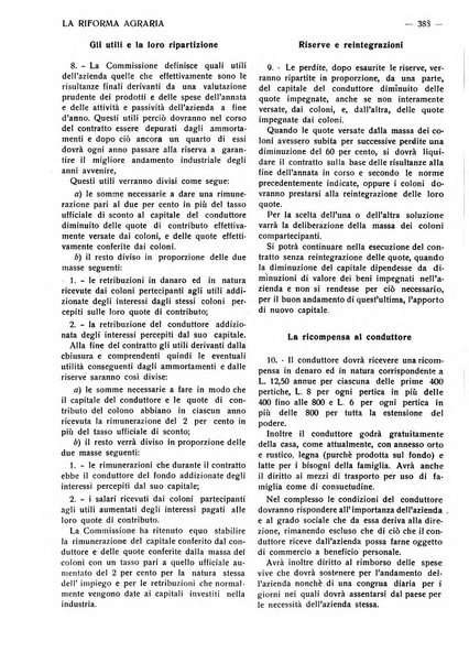 La riforma agraria rivista mensile illustrata delle organizzazioni agrarie parmensi