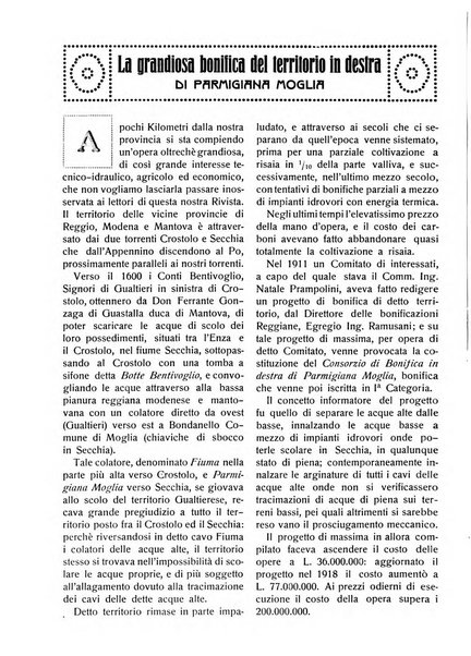 La riforma agraria rivista mensile illustrata delle organizzazioni agrarie parmensi