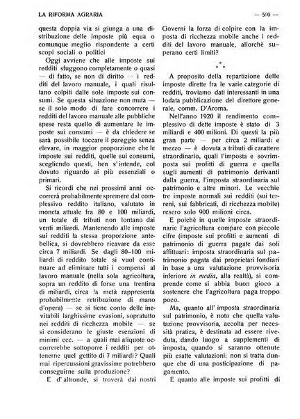 La riforma agraria rivista mensile illustrata delle organizzazioni agrarie parmensi