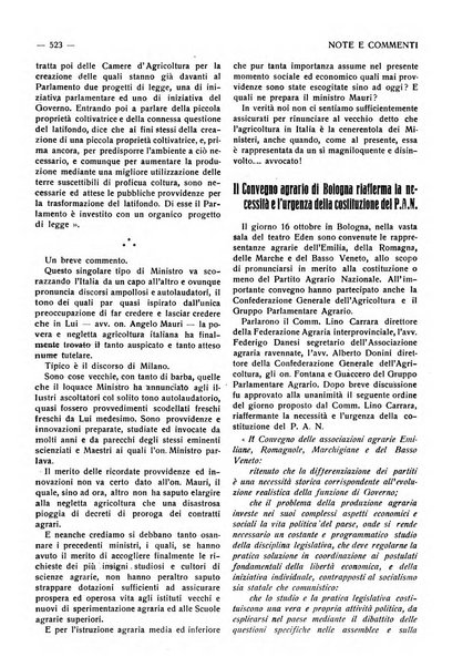 La riforma agraria rivista mensile illustrata delle organizzazioni agrarie parmensi