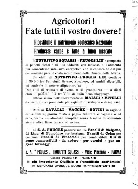 La riforma agraria rivista mensile illustrata delle organizzazioni agrarie parmensi