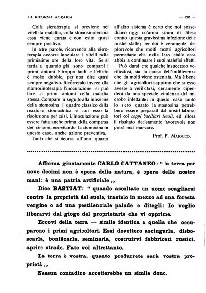 La riforma agraria rivista mensile illustrata delle organizzazioni agrarie parmensi