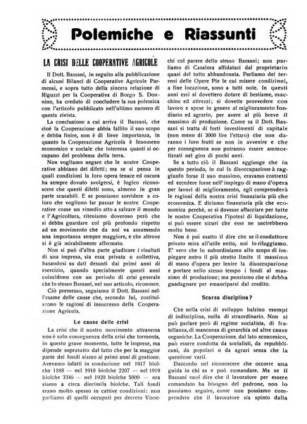 La riforma agraria rivista mensile illustrata delle organizzazioni agrarie parmensi