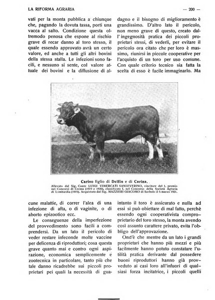 La riforma agraria rivista mensile illustrata delle organizzazioni agrarie parmensi