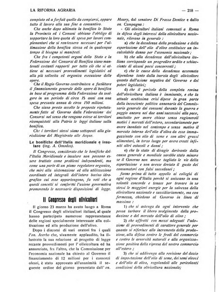 La riforma agraria rivista mensile illustrata delle organizzazioni agrarie parmensi