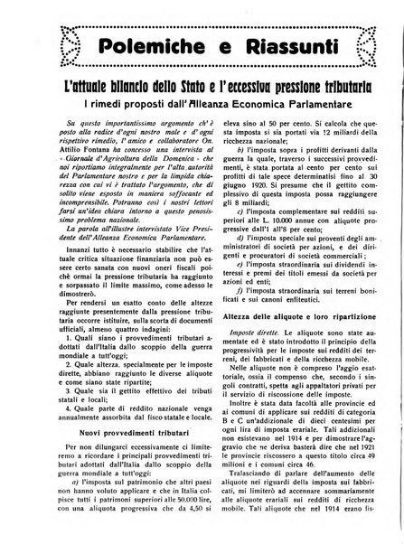 La riforma agraria rivista mensile illustrata delle organizzazioni agrarie parmensi