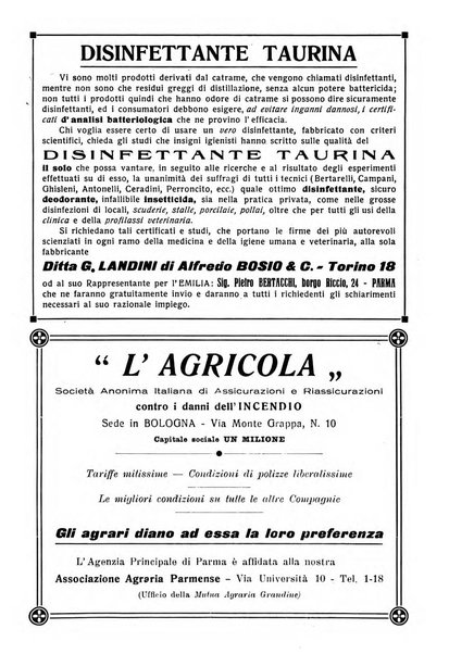 La riforma agraria rivista mensile illustrata delle organizzazioni agrarie parmensi