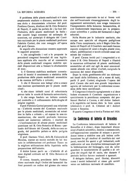 La riforma agraria rivista mensile illustrata delle organizzazioni agrarie parmensi