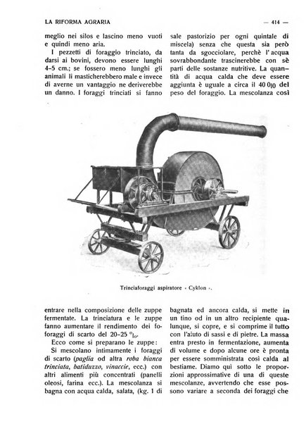 La riforma agraria rivista mensile illustrata delle organizzazioni agrarie parmensi