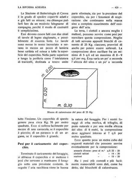 La riforma agraria rivista mensile illustrata delle organizzazioni agrarie parmensi