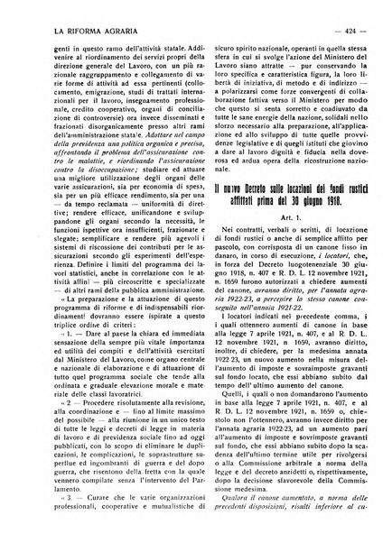 La riforma agraria rivista mensile illustrata delle organizzazioni agrarie parmensi