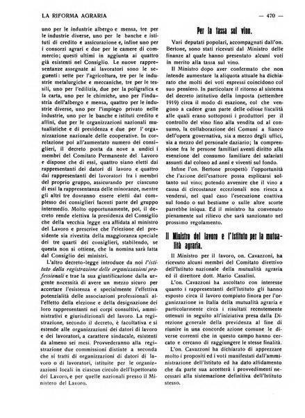 La riforma agraria rivista mensile illustrata delle organizzazioni agrarie parmensi