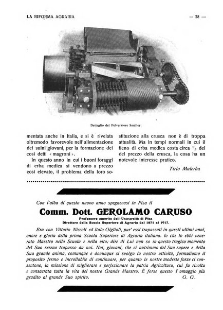 La riforma agraria rivista mensile illustrata delle organizzazioni agrarie parmensi