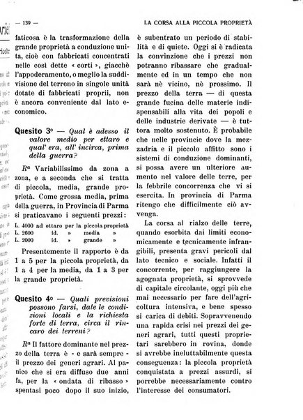 La riforma agraria rivista mensile illustrata delle organizzazioni agrarie parmensi