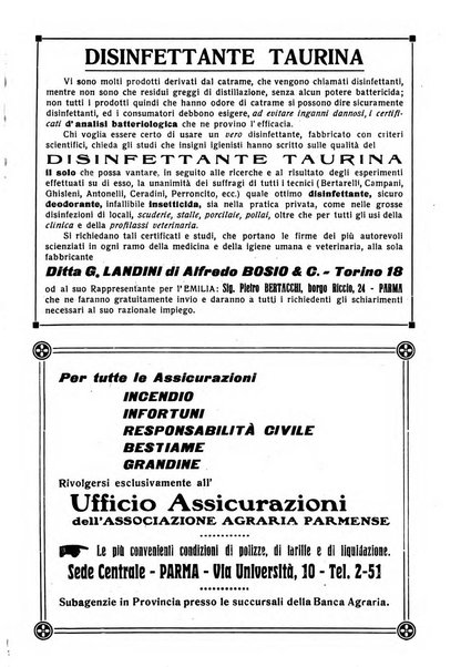 La riforma agraria rivista mensile illustrata delle organizzazioni agrarie parmensi