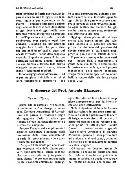 La riforma agraria rivista mensile illustrata delle organizzazioni agrarie parmensi