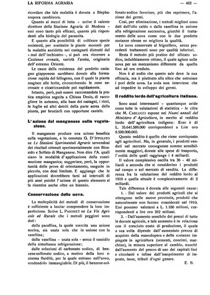 La riforma agraria rivista mensile illustrata delle organizzazioni agrarie parmensi