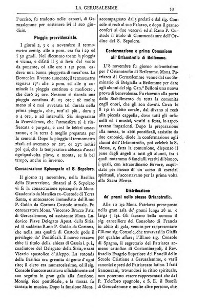 Gerusalemme periodico dell'alleanza cristiana e organo della Palestina