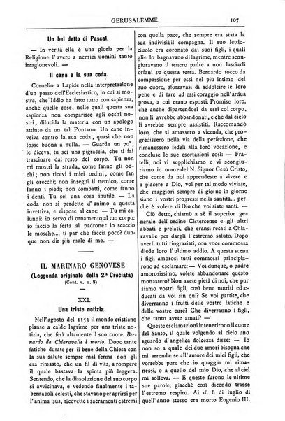 Gerusalemme periodico dell'alleanza cristiana e organo della Palestina