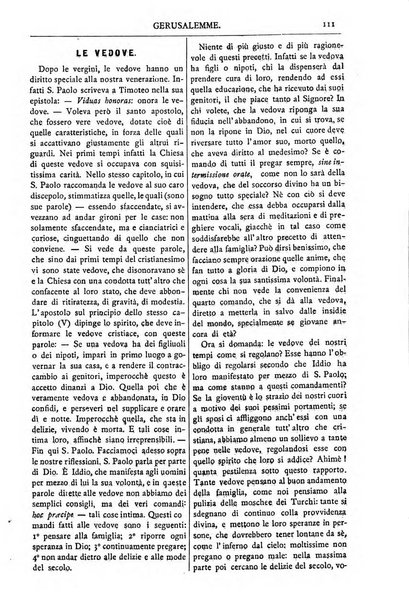 Gerusalemme periodico dell'alleanza cristiana e organo della Palestina