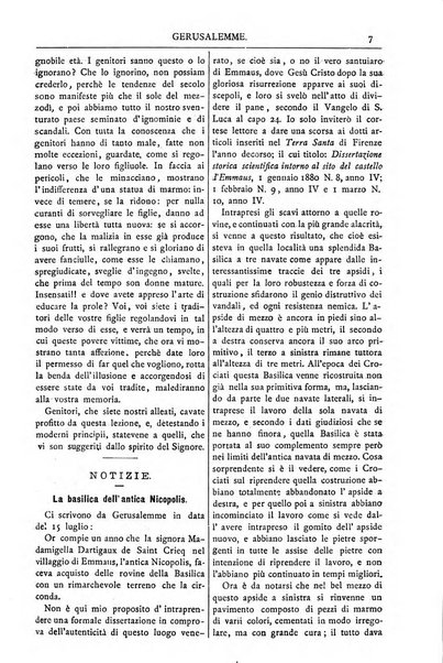 Gerusalemme periodico dell'alleanza cristiana e organo della Palestina