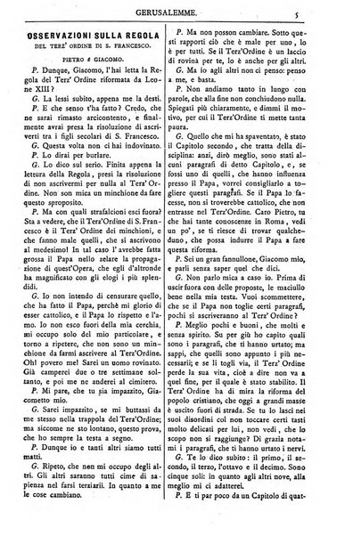 Gerusalemme periodico dell'alleanza cristiana e organo della Palestina