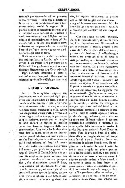 Gerusalemme periodico dell'alleanza cristiana e organo della Palestina