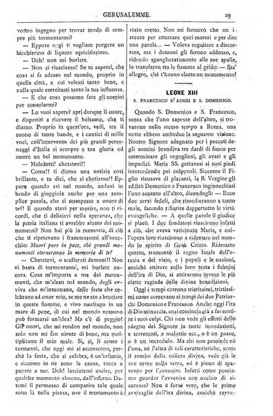 Gerusalemme periodico dell'alleanza cristiana e organo della Palestina