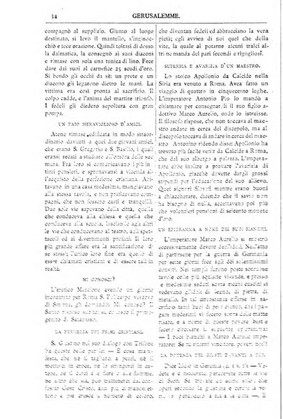 Gerusalemme periodico dell'alleanza cristiana e organo della Palestina