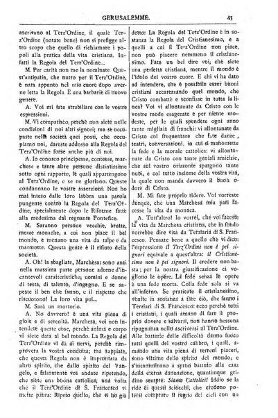 Gerusalemme periodico dell'alleanza cristiana e organo della Palestina