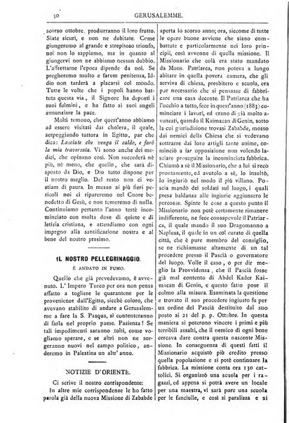 Gerusalemme periodico dell'alleanza cristiana e organo della Palestina