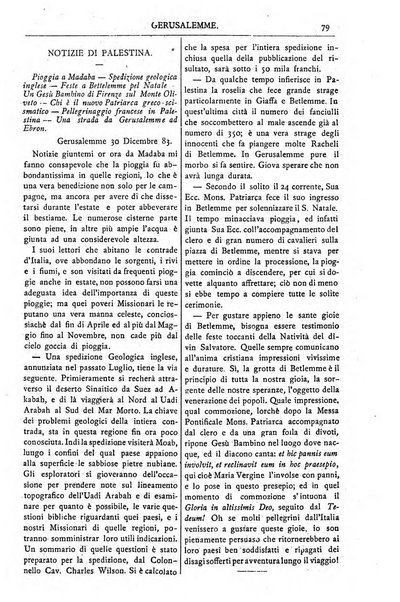 Gerusalemme periodico dell'alleanza cristiana e organo della Palestina