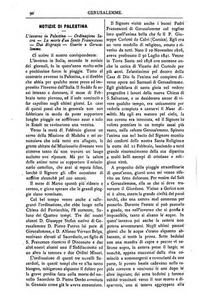 Gerusalemme periodico dell'alleanza cristiana e organo della Palestina