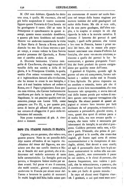 Gerusalemme periodico dell'alleanza cristiana e organo della Palestina