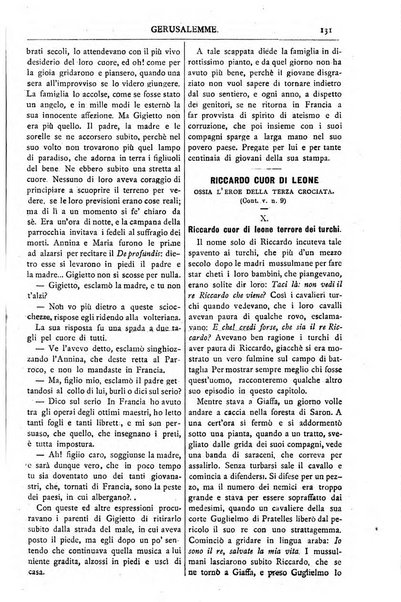 Gerusalemme periodico dell'alleanza cristiana e organo della Palestina