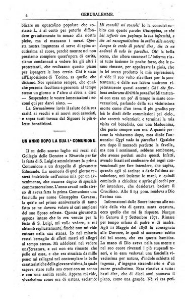 Gerusalemme periodico dell'alleanza cristiana e organo della Palestina