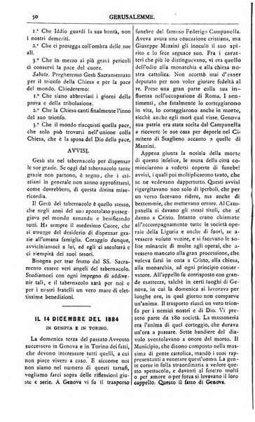 Gerusalemme periodico dell'alleanza cristiana e organo della Palestina