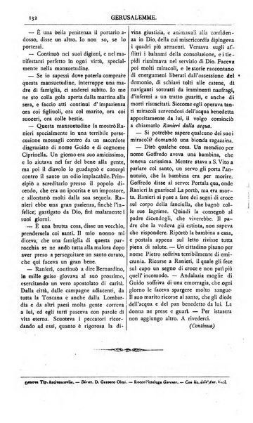 Gerusalemme periodico dell'alleanza cristiana e organo della Palestina