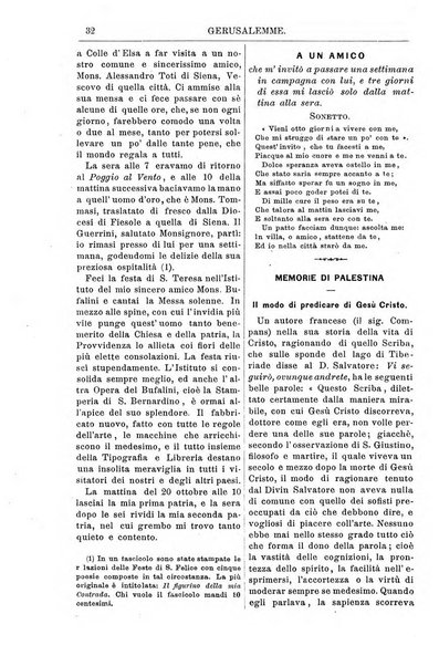 Gerusalemme periodico dell'alleanza cristiana e organo della Palestina