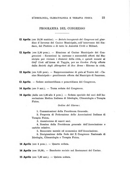 Atti del ... Congresso nazionale di idrologia, climatologia e terapia fisica