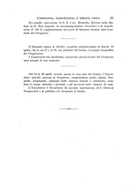 Atti del ... Congresso nazionale di idrologia, climatologia e terapia fisica