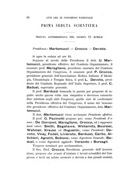 Atti del ... Congresso nazionale di idrologia, climatologia e terapia fisica