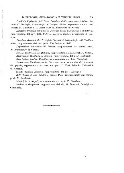 Atti del ... Congresso nazionale di idrologia, climatologia e terapia fisica